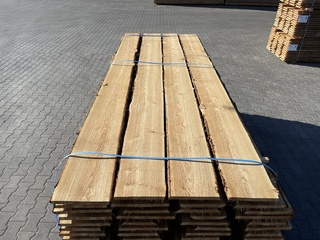Ca. 50x Douglas Schaaldelen Fijnbezaagd, 22×200-250mm, lengte 300cm